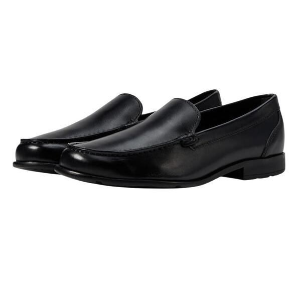 Rockport Mens Classic Lite Venetian Loafers US 15 Wide Black Leather NIB - Picture 1 of 13